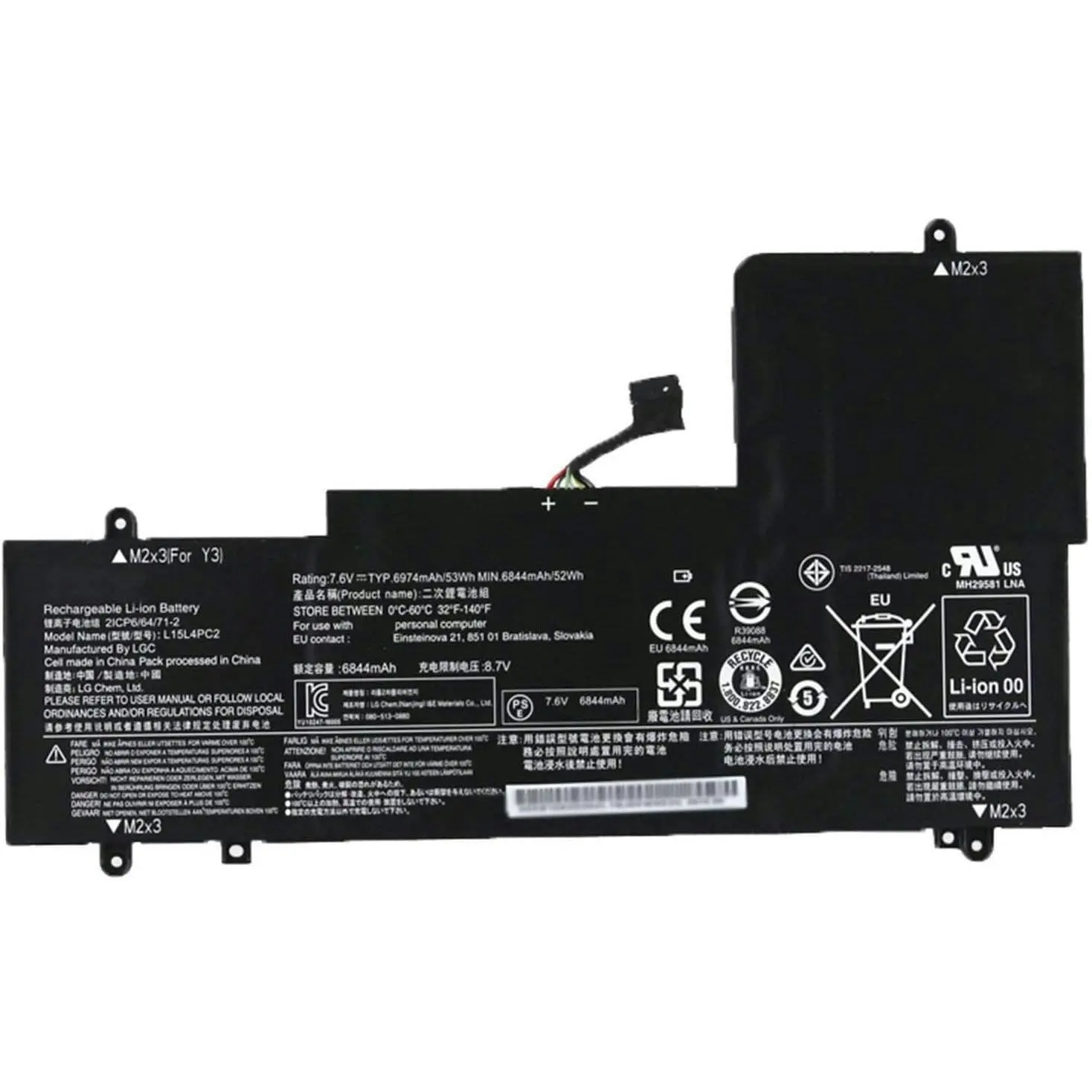 L15M4PC2 L15L4PC2 5B10K90802 Compatible Battery For Lenovo YOGA 710-14ISK 710-11