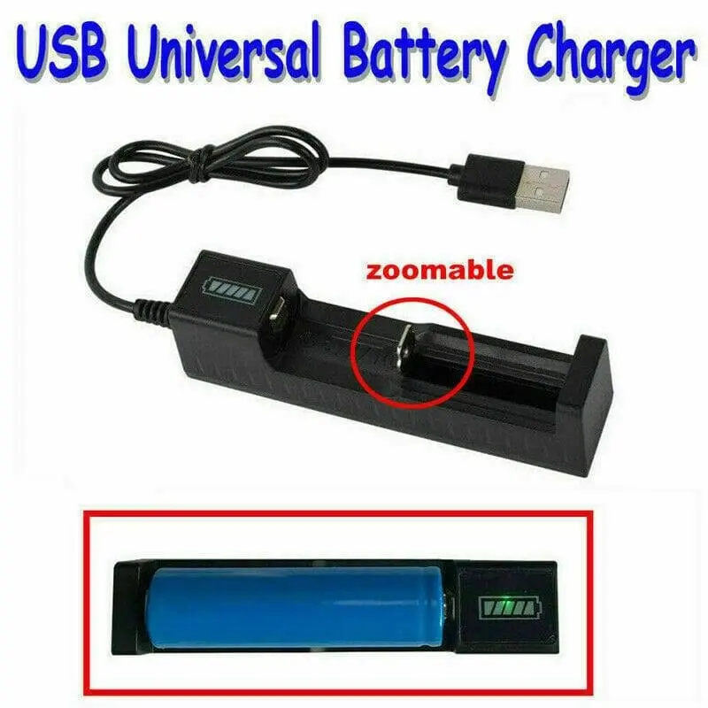 Smart USB 18650 Battery Charger 1 2 4 Slots for 3.7V Rechargeable Battery Charge