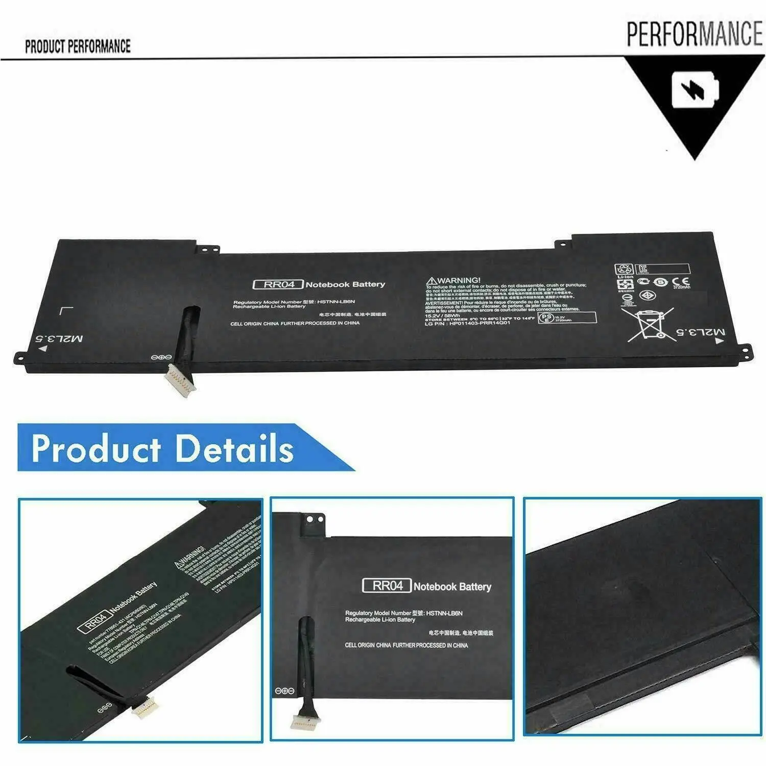 RR04XL RR04 Battery HP Omen 15-5000 15-5014TX 15-5016TX 15-5209TX 778951-421