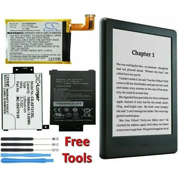 Battery For Amazon Kindle 2 3 4 5 DX DXG Paperwhite 1 2 3 eReader