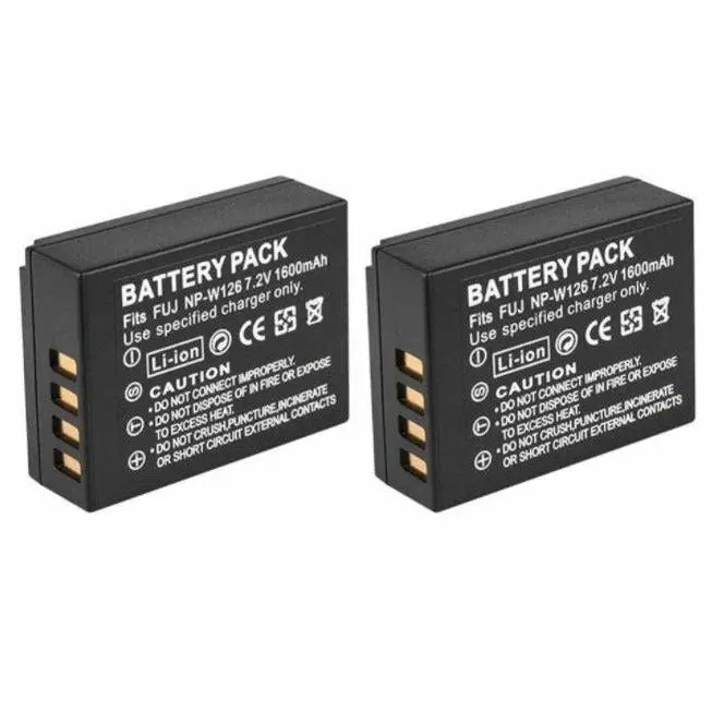 NP-W126s W126 Battery for FujiFilm Fuji XT-10 XT10 X-T20 X-A10 X100F X-Pro2