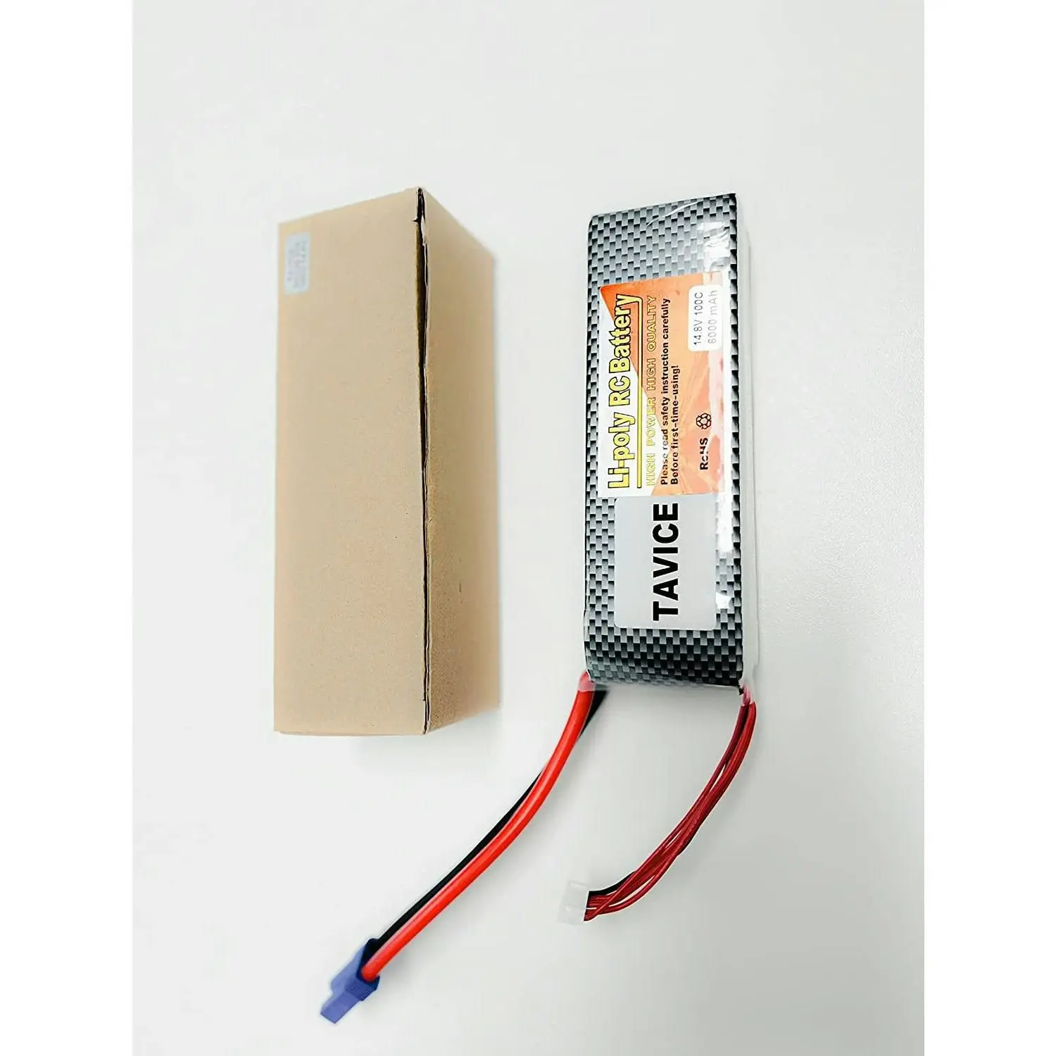 Tavice 6000mAh 4S EC5 100C 14.8V LiPo Battery for RC Helicopter Boat Car Truck