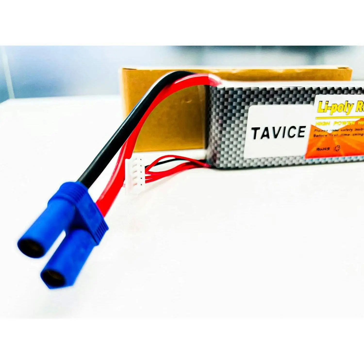 Tavice 6000mAh 4S EC5 100C 14.8V LiPo Battery for RC Helicopter Boat Car Truck