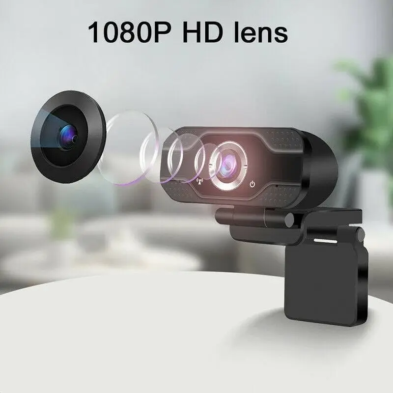 1080P Webcam Full HD USB 2.0 For PC Desktop Laptop Web Camera with Microphone