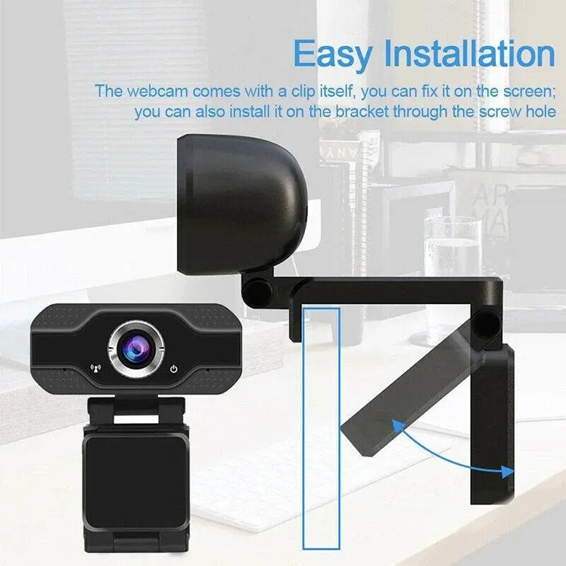 1080P Webcam Full HD USB 2.0 For PC Desktop Laptop Web Camera with Microphone