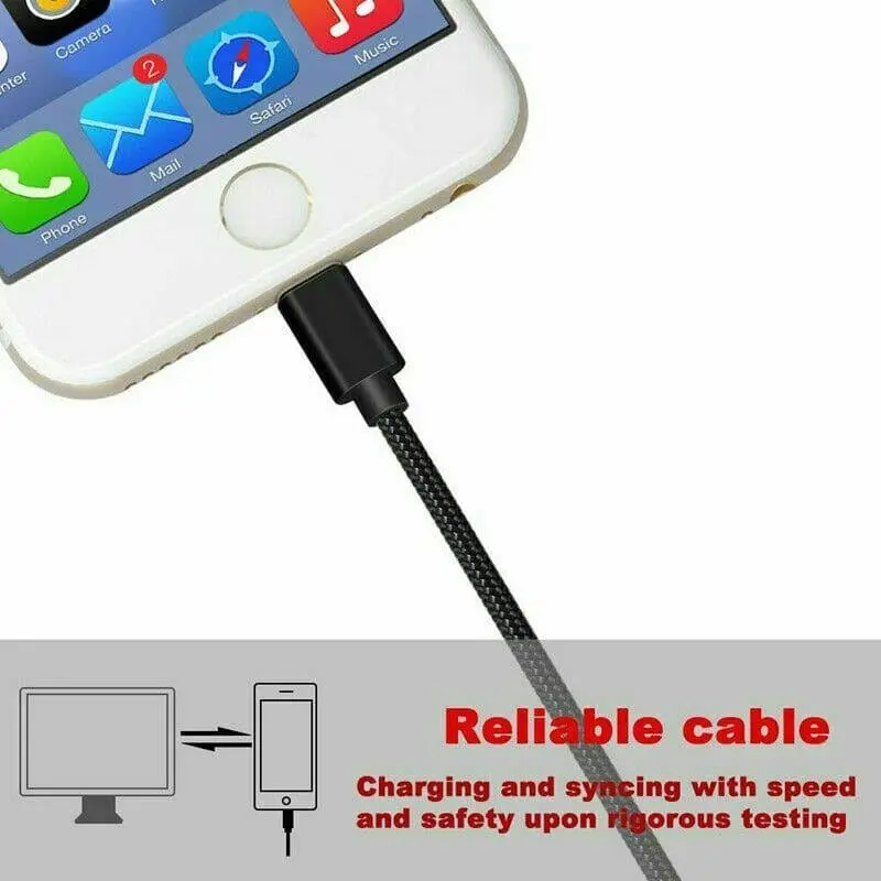 Compatible For iPhone 14 13 12 11 7 X 8 6 iPad USB Charging Phone Cable Data Cord Charger