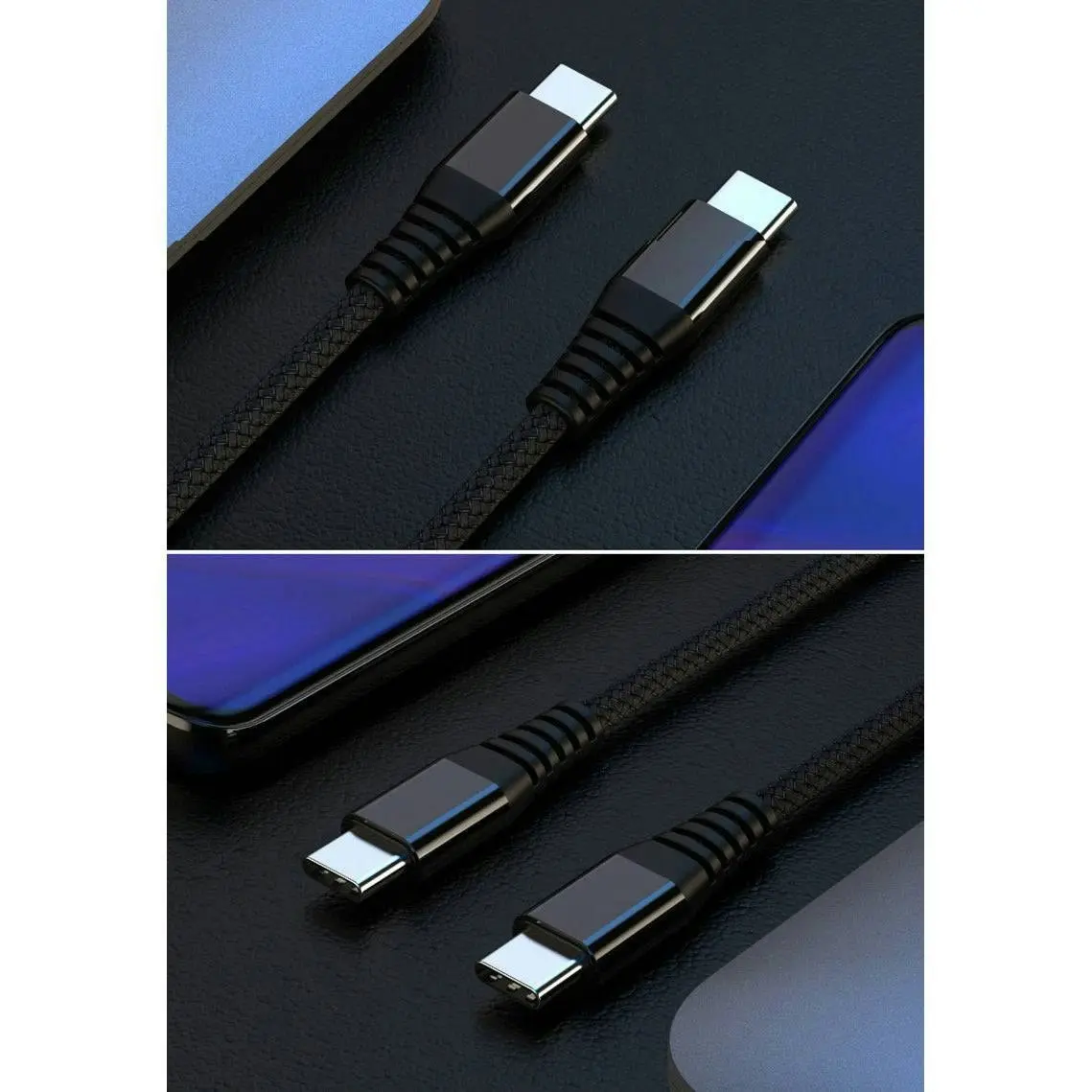 USB Type-C to USB C 3.1 Male to Male Sync PD Charging Cable Type C to Type C Mac