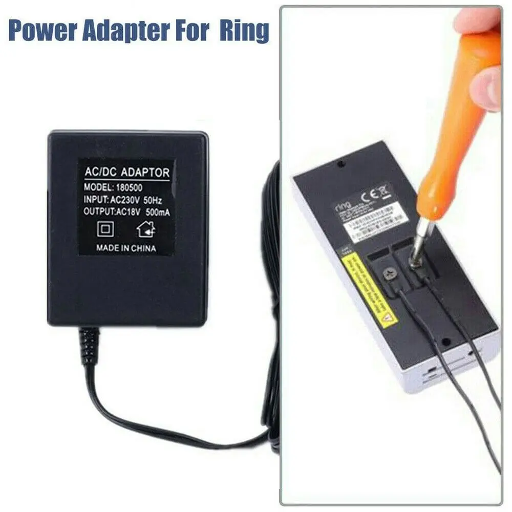 Power Supply Adapter Transformer Charger For Ring Video Doorbell 10M Long Cable