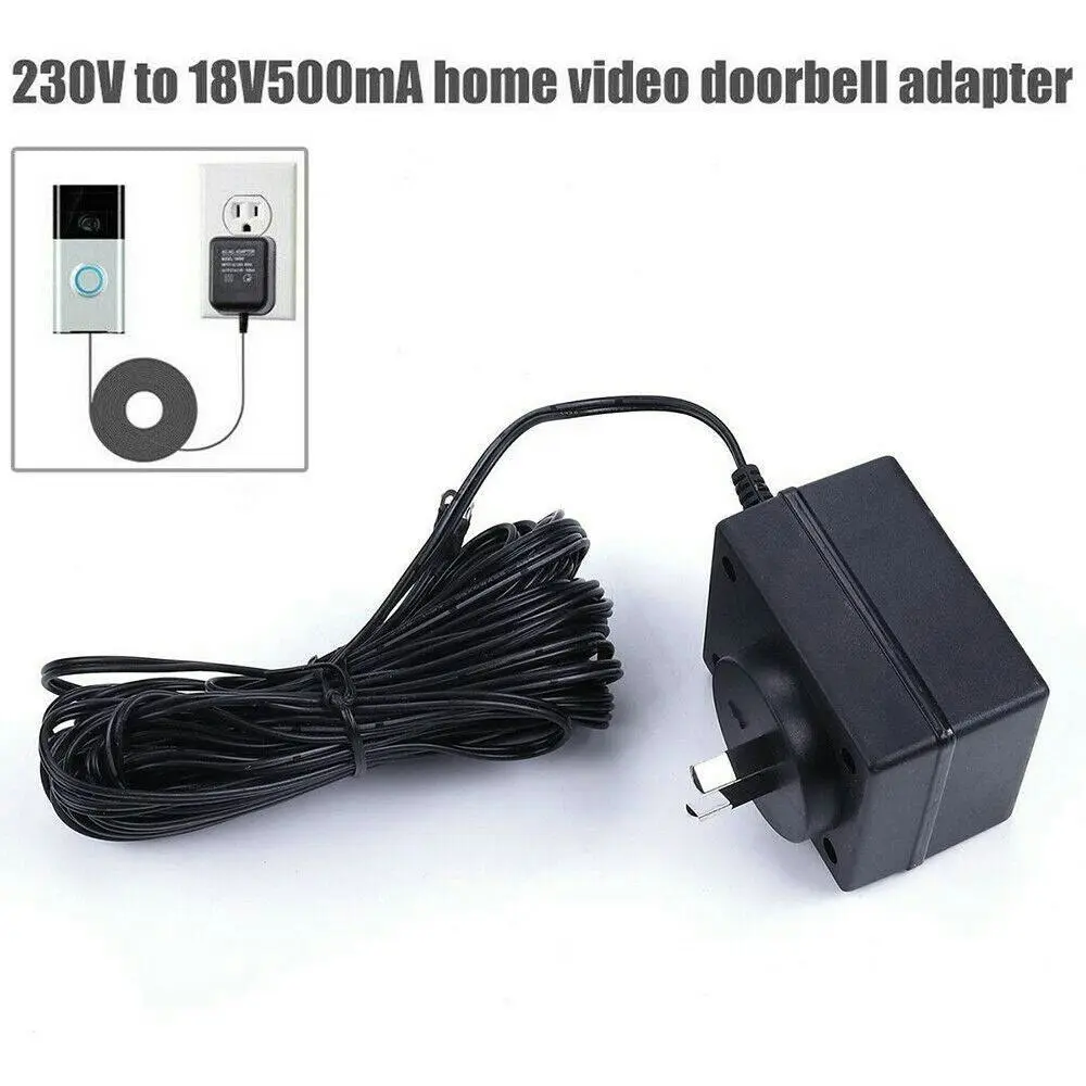 Power Supply Adapter Transformer Charger For Ring Video Doorbell 10M Long Cable