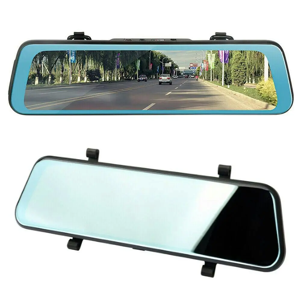 10" 1080P Touch Screen Rear View Mirror Car Dash Cam Reversing Recorder Camera