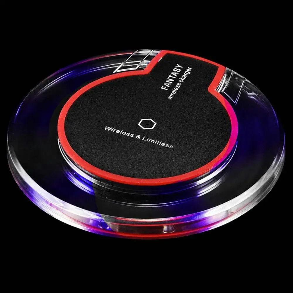 Qi Fast Wireless Charger for Samsung Galaxy S24 S23 S22 S20 iPhone 15 14 13 12 11 X Pixel 8 7 6 Fold 5 4 3