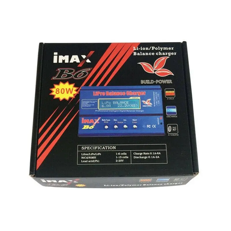 iMax B6AC 80W RC Lipo NiMh Digital Battery Balance Charger Discharger Control