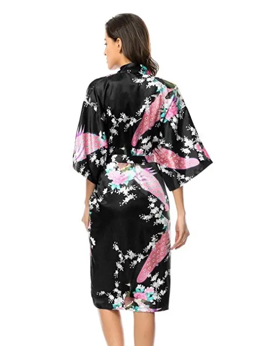 Women's Japanese Inspired Kimono - Black