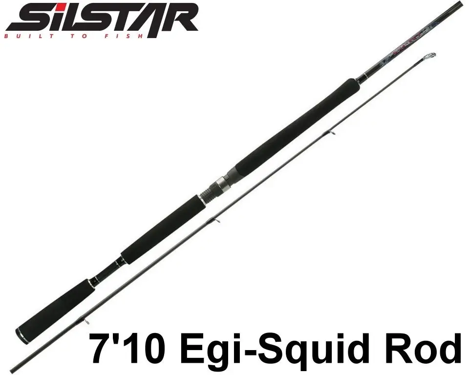 Silstar 7'10 Egiist Squid Rod-2 Pce Egi Rod-Suits 2.0-3.5 Squid Jigs -Split Butt