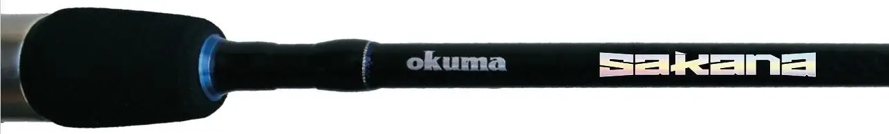 Okuma Sakana Graphite Fishing Rod - 2 Piece Spin Rod with Split Grip