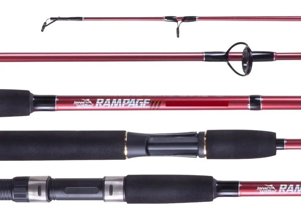 7ft Jarvis Walker Rampage 3-6kg Fishing Rod and Reel Combo - 2 Pce Spin Combo   With 400 Size Reel