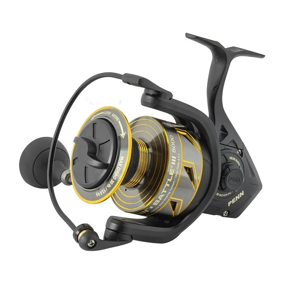 Penn Battle III Spinning Fishing Reel - Spin Reel with 5 Sealed Ball Bearings