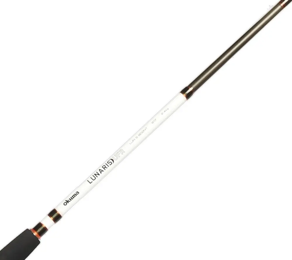 7ft Okuma Lunaris 2-4kg Spin Rod - 2 Piece Fishing Rod with Glowing Nibble Tip