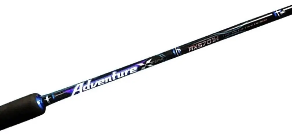 7ft Storm Adventure Xtreme PE 1-3 Graphite Spin Rod - 2 Piece Fishing Rod