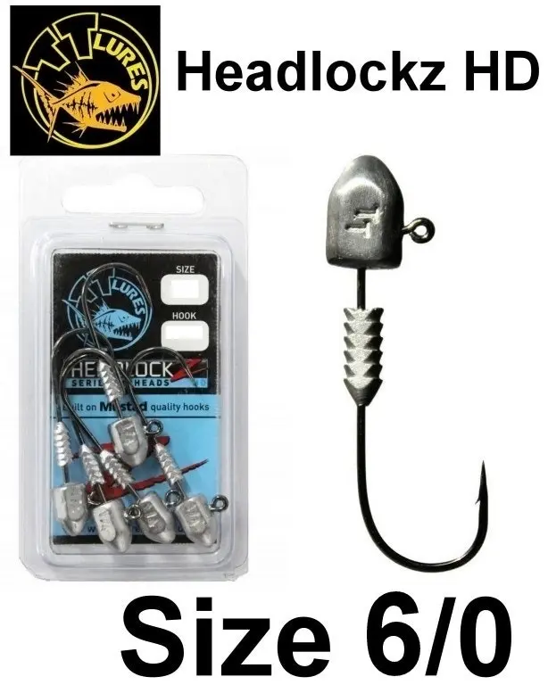 Size 6/0 TT Lures Headlockz HD Series Jigheads - Choose the Weight