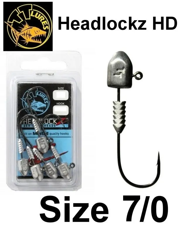 Size 7/0 TT Lures Headlockz HD Series Jigheads - Choose the Weight