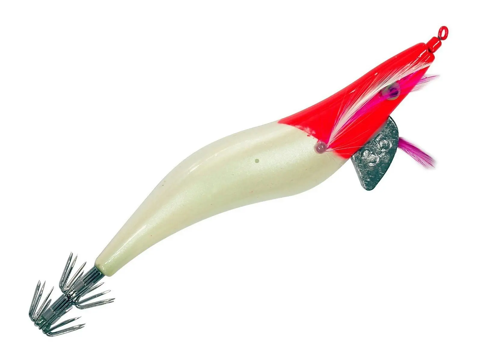 Surecatch Red Head/Pearl Squid Jig Lure  2.0g - 4.0g Choose Your Size