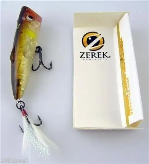 Brand New 50mm  Zerek Poparazzi 4.5 grams Top Water Popping Fishing Lure