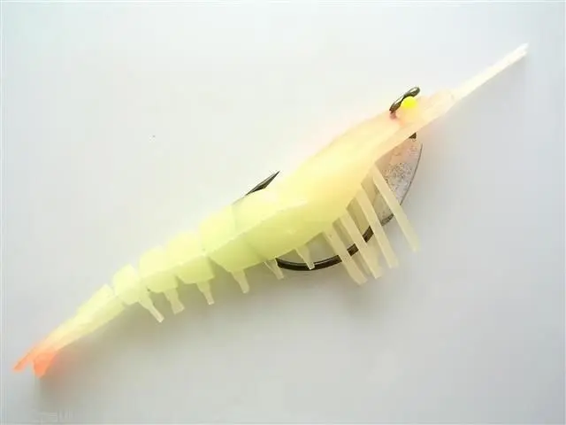 100mm Zerek Live Cherabin Pre Rigged Lumo Eyes Fishing Lure - Built in Rattle Chamber