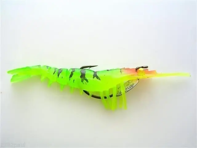 100mm Zerek Live Cherabin Pre Rigged Lumo Eyes Fishing Lure - Built in Rattle Chamber