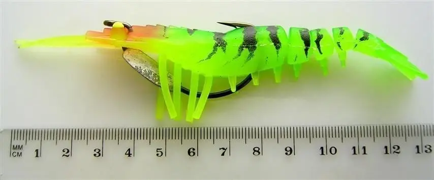 100mm Zerek Live Cherabin Pre Rigged Lumo Eyes Fishing Lure - Built in Rattle Chamber