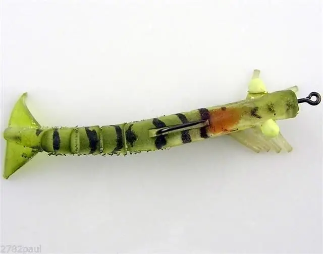 89mm Zerek Live Shrimp Pre Rigged Lumo Eyes Jointed Body Lure