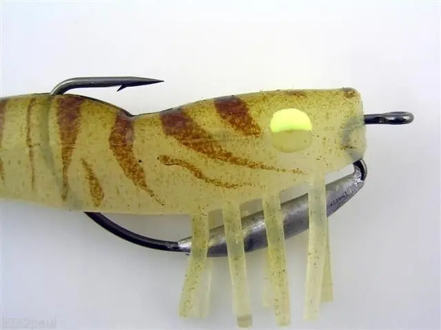 89mm Zerek Live Shrimp Pre Rigged Lumo Eyes Jointed Body Lure