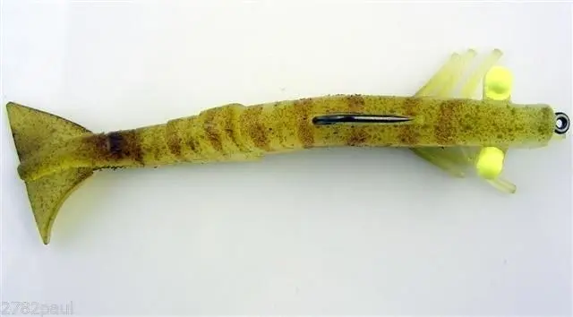 127mm Zerek Live Shrimp Pre Rigged Lumo Eyes Jointed Body Lure