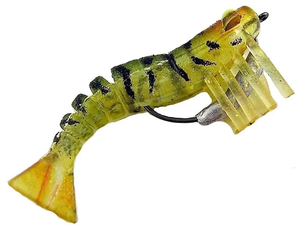 50mm Zerek Live Shrimp Pre Rigged Lumo Eyes Jointed Body Lure