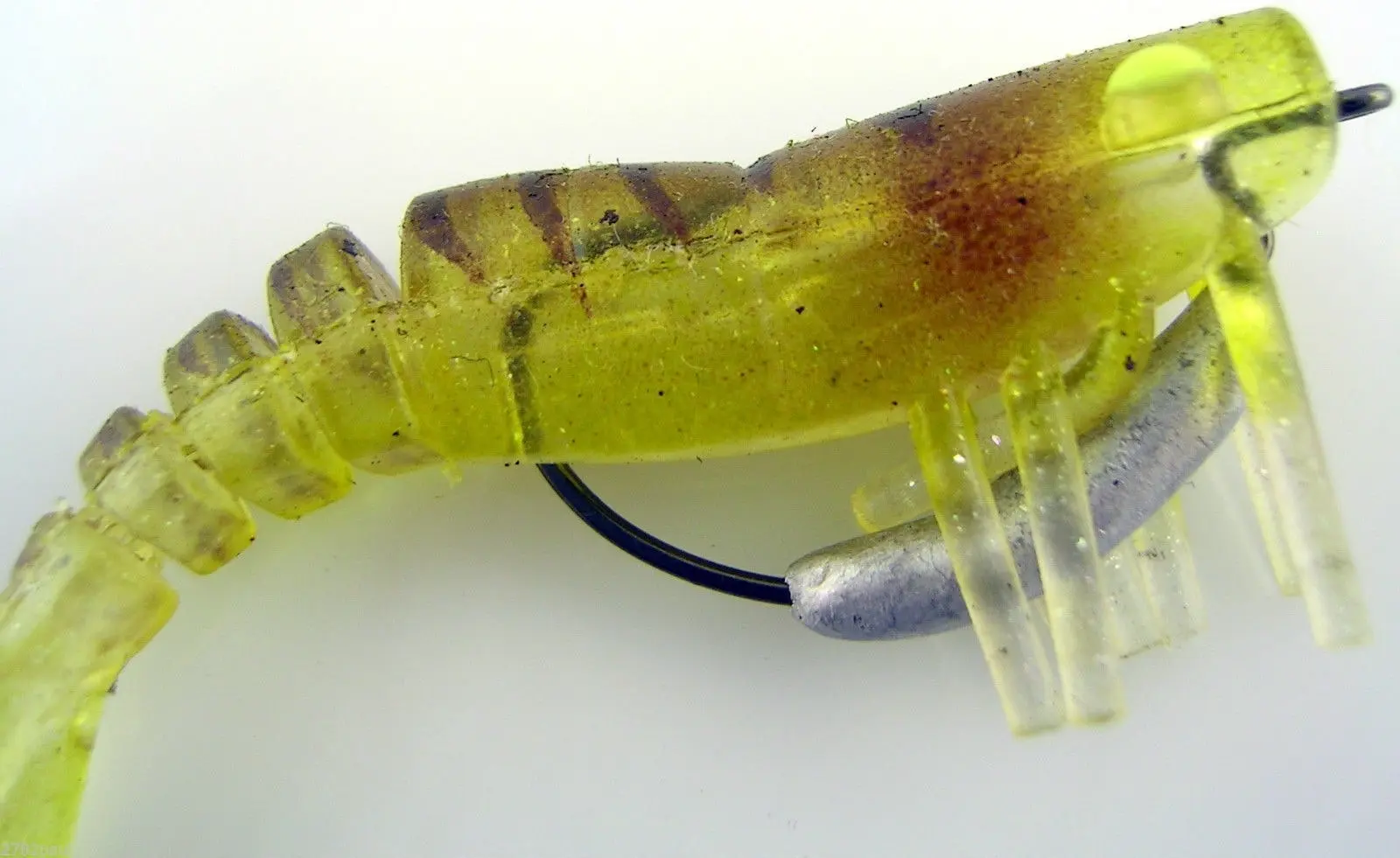 50mm Zerek Live Shrimp Pre Rigged Lumo Eyes Jointed Body Lure