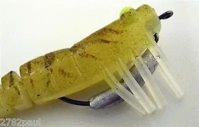 50mm Zerek Live Shrimp Pre Rigged Lumo Eyes Jointed Body Lure