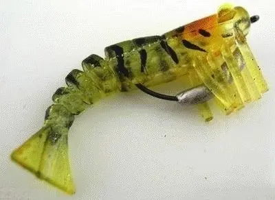 50mm Zerek Live Shrimp Pre Rigged Lumo Eyes Jointed Body Lure