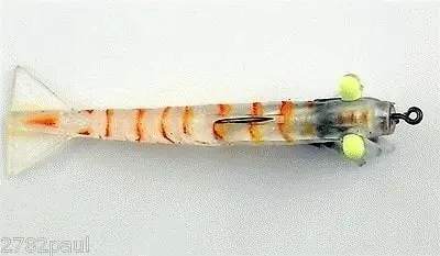 50mm Zerek Live Shrimp Pre Rigged Lumo Eyes Jointed Body Lure