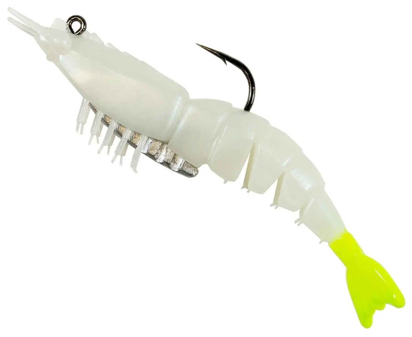 Zman 3.5 Inch Rigged EZ ShrimpZ Soft Plastic Lures-2 Pack of Z Man Soft Plastics