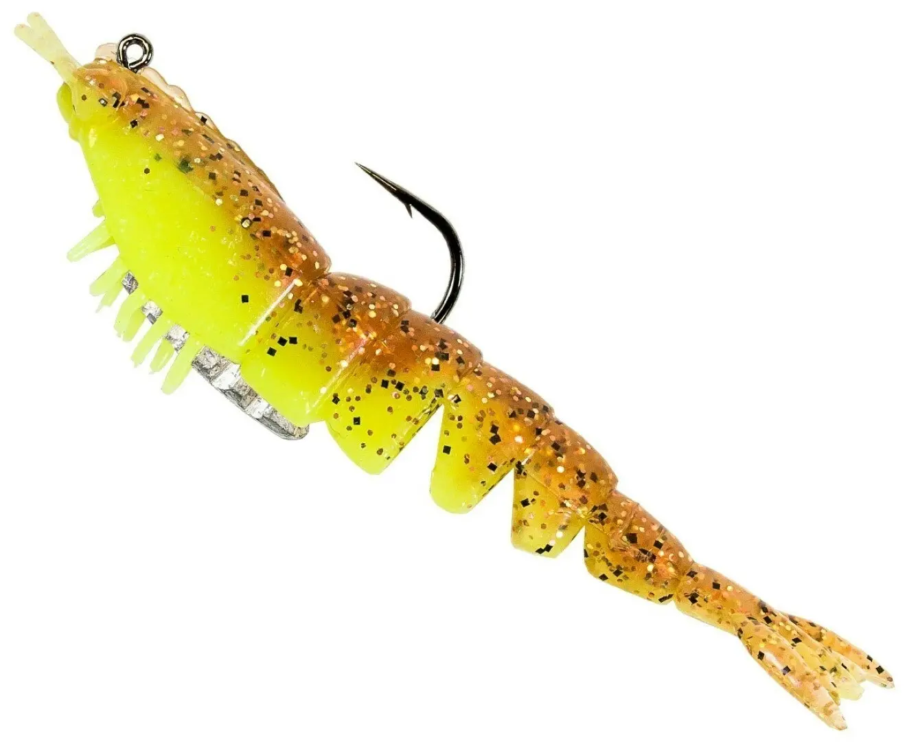 Zman 3.5 Inch Rigged EZ ShrimpZ Soft Plastic Lures-2 Pack of Z Man Soft Plastics