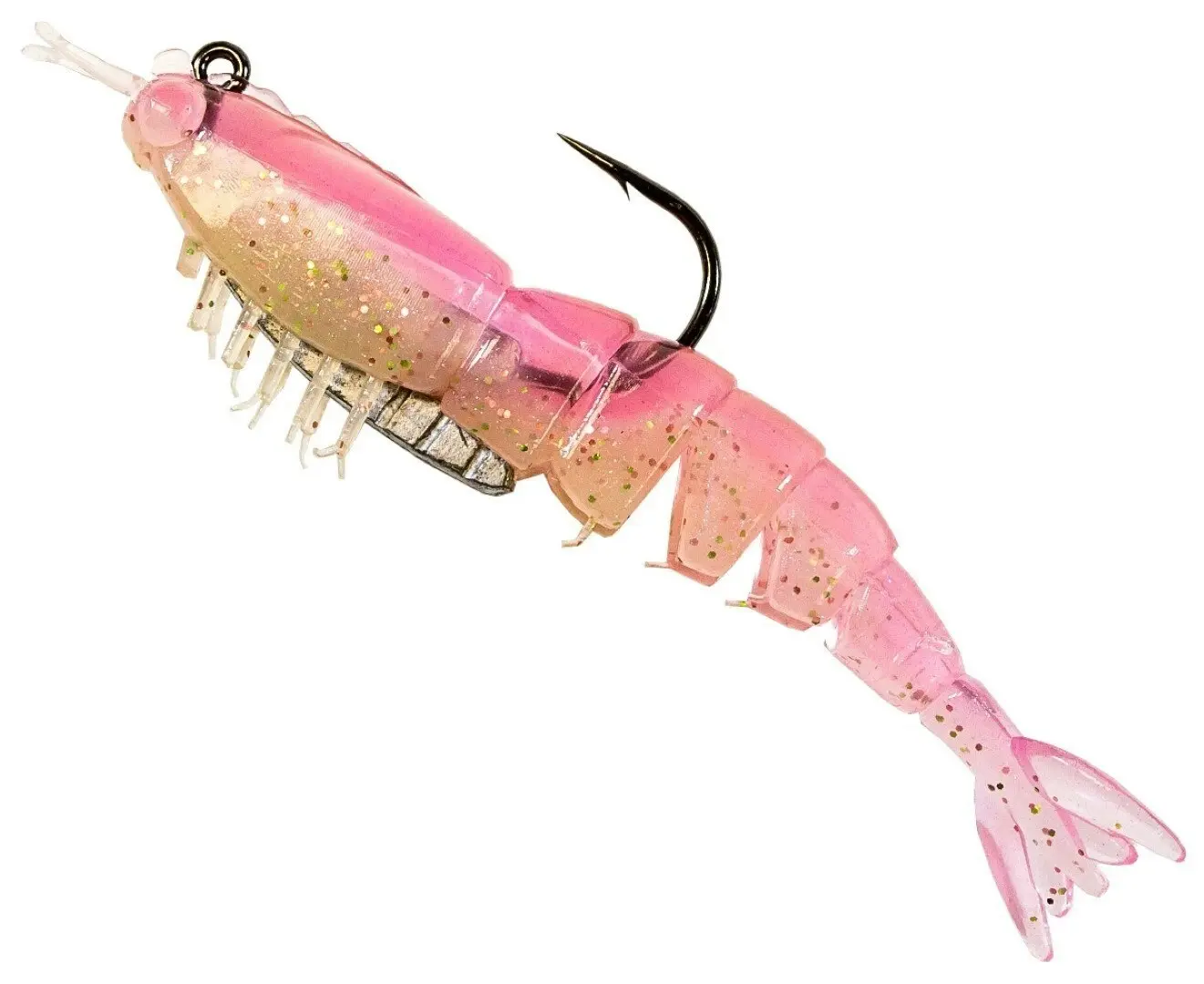 Zman 3.5 Inch Rigged EZ ShrimpZ Soft Plastic Lures-2 Pack of Z Man Soft Plastics