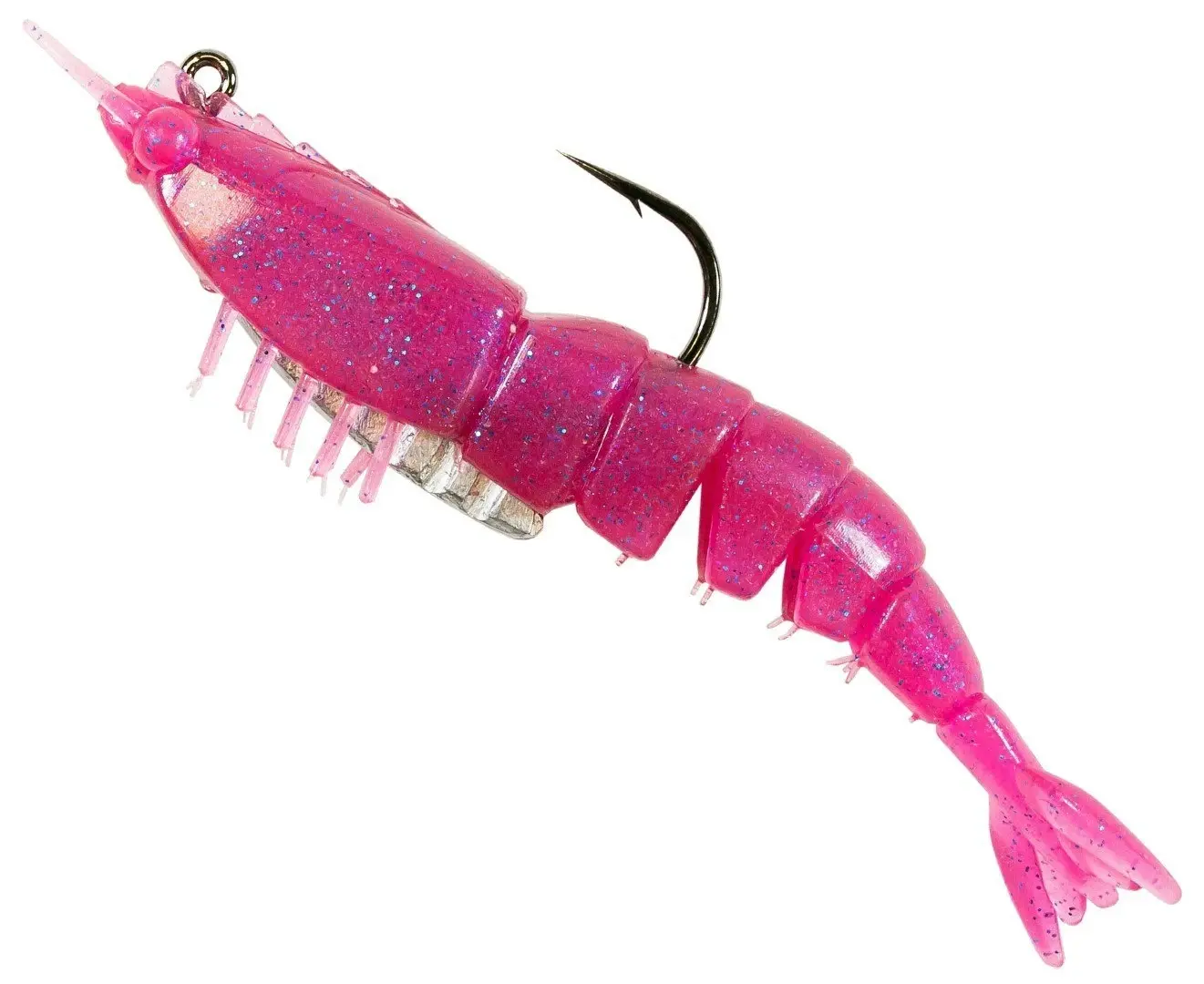 Zman 3.5 Inch Rigged EZ ShrimpZ Soft Plastic Lures-2 Pack of Z Man Soft Plastics