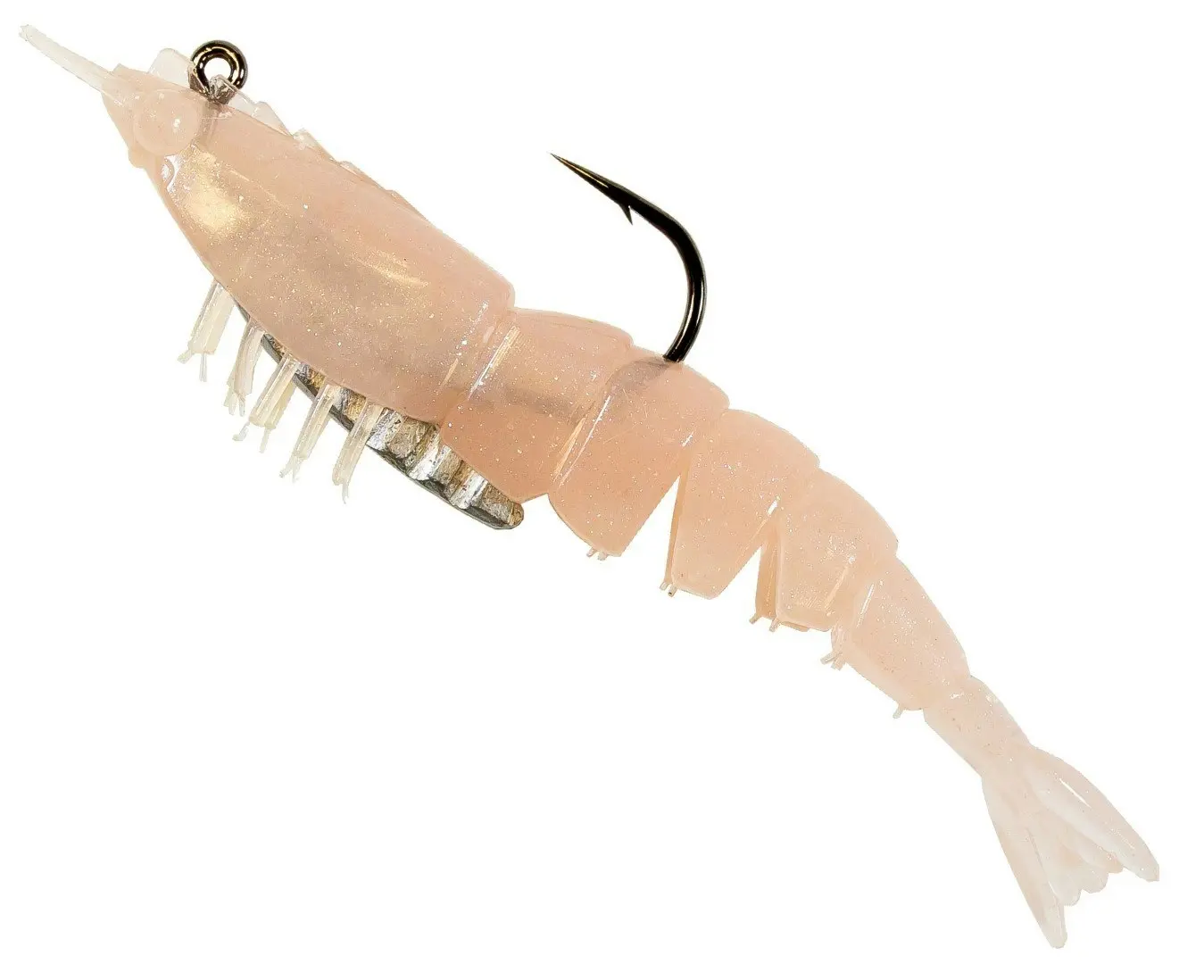 Zman 3.5 Inch Rigged EZ ShrimpZ Soft Plastic Lures-2 Pack of Z Man Soft Plastics