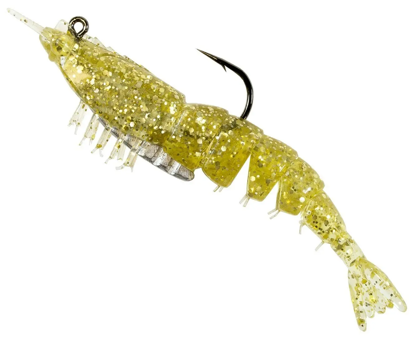 Zman 3.5 Inch Rigged EZ ShrimpZ Soft Plastic Lures-2 Pack of Z Man Soft Plastics