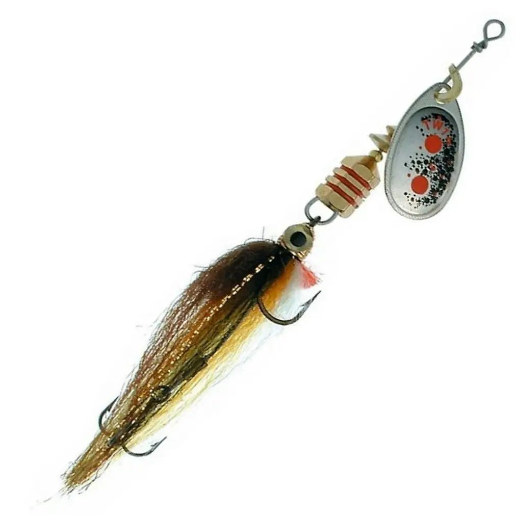 Mepps Lures Aglia TW Streamer Spinner - Silver Spinnerbait Lure