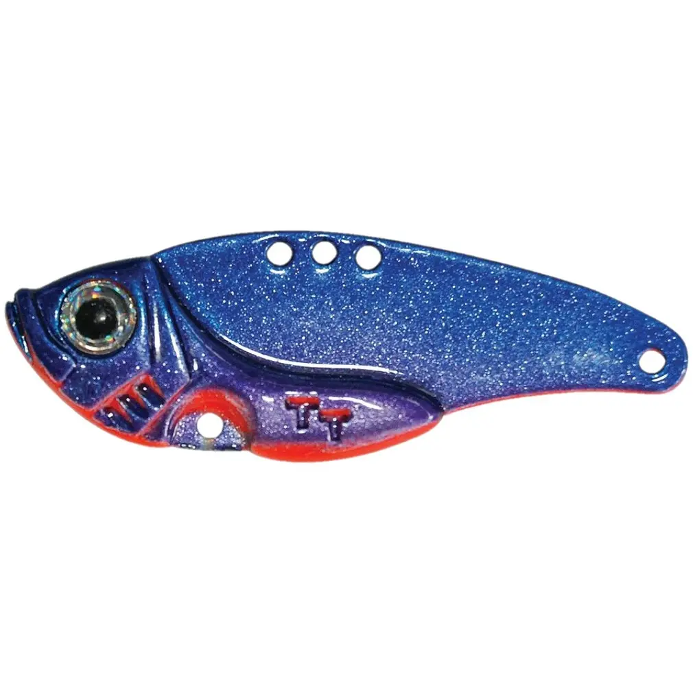 TT Lures 3/8oz Switchblade Metal Vibe Lure - 48mm Blade - Rigged