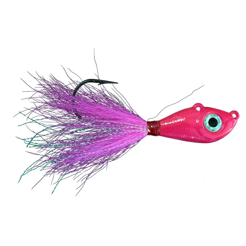 Mustad 3/4oz Big Eye Bucktail Jig with Chemically Sharpened 5/0 Hook