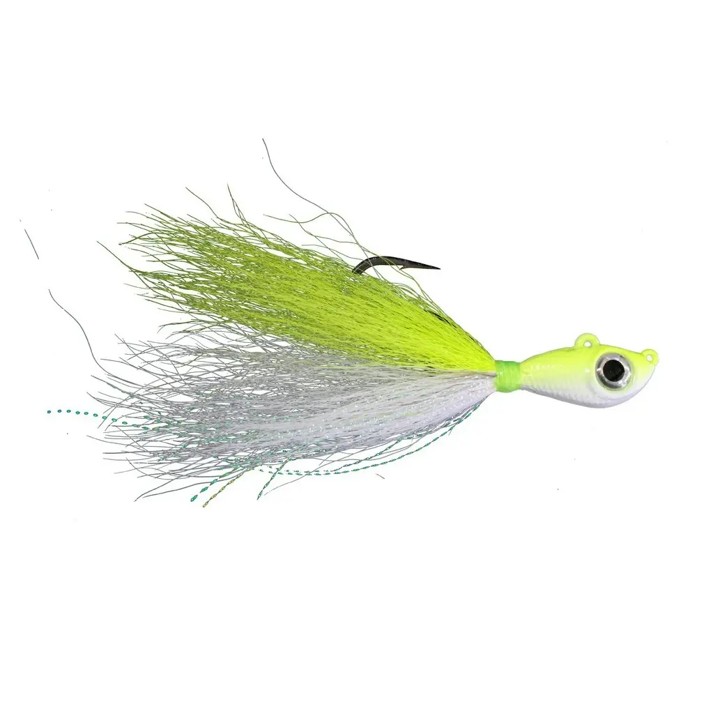 Mustad 3/4oz Big Eye Bucktail Jig with Chemically Sharpened 5/0 Hook