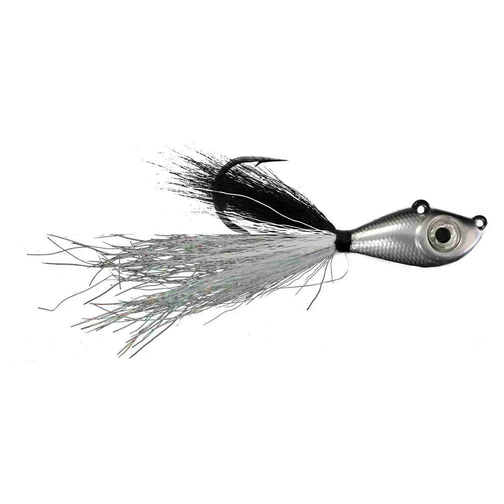 Mustad 1oz Big Eye Bucktail Jig with Chemically Sharpened 6/0 Hook