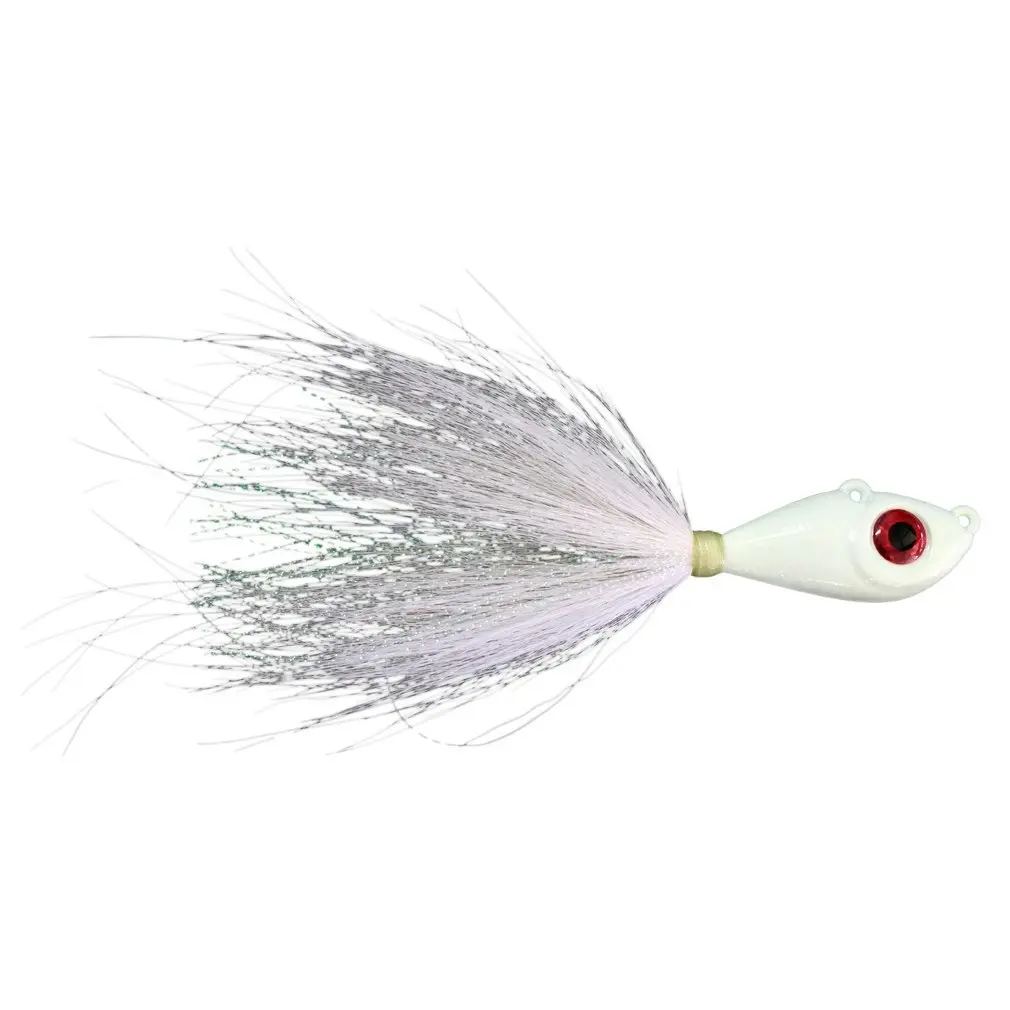 Mustad 2oz Big Eye Bucktail Jig with Chemically Sharpened 7/0 Hook